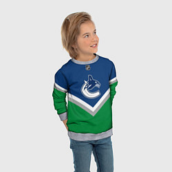 Свитшот детский NHL: Vancouver Canucks, цвет: 3D-меланж — фото 2