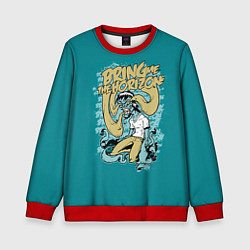 Свитшот детский Bring Me The Horizon, цвет: 3D-красный