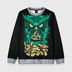 Свитшот детский Bring Me The Horizon: Owl, цвет: 3D-меланж