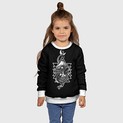 Свитшот детский Магия природы, цвет: 3D-белый — фото 2