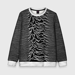 Свитшот детский Joy Division: Unknown Pleasures, цвет: 3D-белый