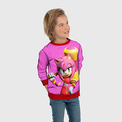 Свитшот детский Amy Rose, цвет: 3D-красный — фото 2