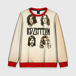 Свитшот детский Led Zeppelin Guys, цвет: 3D-красный
