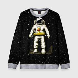 Свитшот детский Космонавт с уточкой, цвет: 3D-меланж