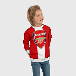 Свитшот детский Arsenal FC: Red line, цвет: 3D-белый — фото 2