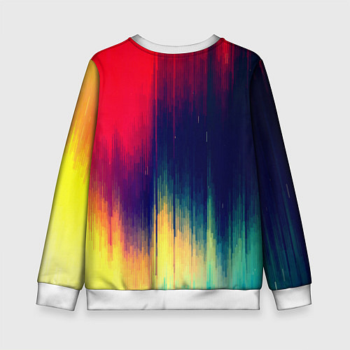 Детский свитшот Stylize color / 3D-Белый – фото 2