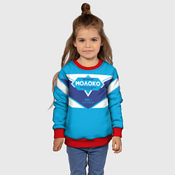 Свитшот детский Молоко сгущеное, цвет: 3D-красный — фото 2