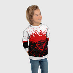 Свитшот детский Авангард страсти, цвет: 3D-белый — фото 2