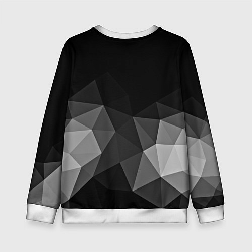 Детский свитшот Abstract gray / 3D-Белый – фото 2