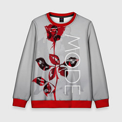 Свитшот детский Depeche Mode: Red Rose, цвет: 3D-красный