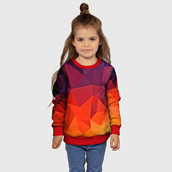 Свитшот детский Geometric, цвет: 3D-красный — фото 2