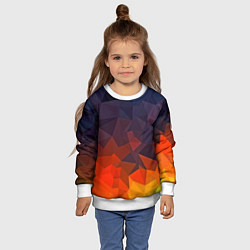 Свитшот детский Абстракция, цвет: 3D-белый — фото 2