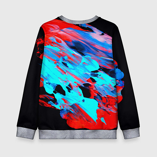 Детский свитшот Краски лета / 3D-Меланж – фото 2
