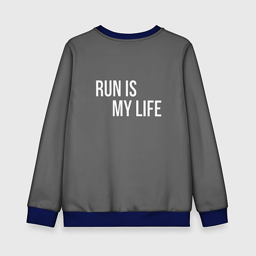 Детский свитшот Усэйн Болт / 3D-Синий – фото 2