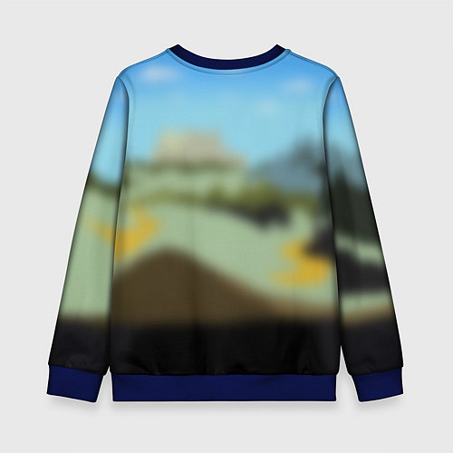 Детский свитшот Mona Liza / 3D-Синий – фото 2
