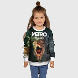 Свитшот детский Metro Exodus, цвет: 3D-белый — фото 2