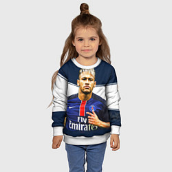 Свитшот детский Neymar: Fly Emirates, цвет: 3D-белый — фото 2