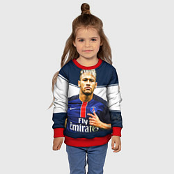 Свитшот детский Neymar: Fly Emirates, цвет: 3D-красный — фото 2