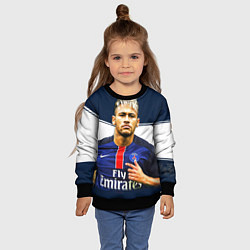 Свитшот детский Neymar: Fly Emirates, цвет: 3D-черный — фото 2