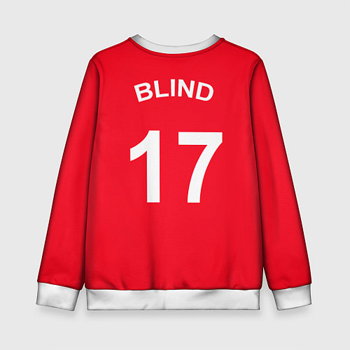 Детский свитшот Man UTD: Daley Blind / 3D-Белый – фото 2