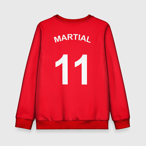 Детский свитшот Man UTD: Anthony Martial / 3D-Красный – фото 2