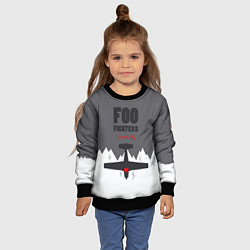 Свитшот детский Foo Fighters: Learn to fly, цвет: 3D-черный — фото 2