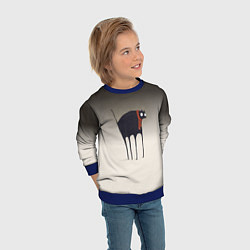 Свитшот детский Первый снег, цвет: 3D-синий — фото 2