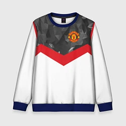 Детский свитшот Man United FC: Grey Polygons