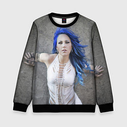 Свитшот детский Arch Enemy: Alissa White-Gluz, цвет: 3D-черный