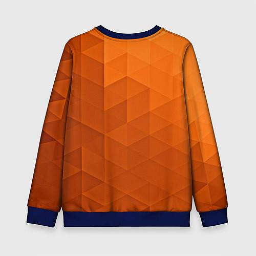 Детский свитшот Orange abstraction / 3D-Синий – фото 2
