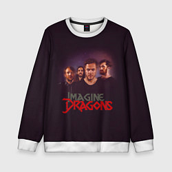 Свитшот детский Группа Imagine Dragons, цвет: 3D-белый