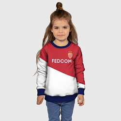 Свитшот детский Monaco FC: Mbappe Red Home 17/18, цвет: 3D-синий — фото 2