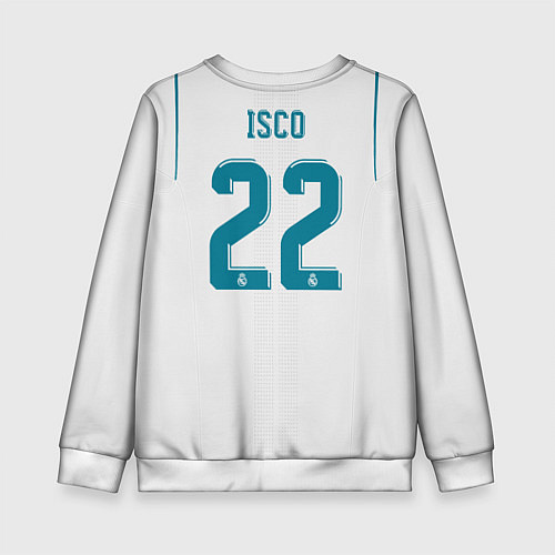 Детский свитшот Real Madrid FC: Isco Home 17/18 / 3D-Белый – фото 2