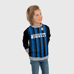 Свитшот детский Inter FC: Home 17/18, цвет: 3D-меланж — фото 2