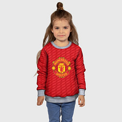 Свитшот детский FC Manchester United: Creative, цвет: 3D-меланж — фото 2