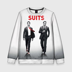 Свитшот детский Suits, цвет: 3D-белый