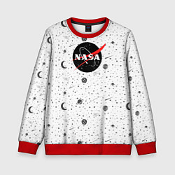 Свитшот детский NASA: Moonlight, цвет: 3D-красный