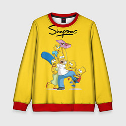 Свитшот детский Simpsons Family, цвет: 3D-красный