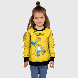 Свитшот детский Simpsons Family, цвет: 3D-черный — фото 2