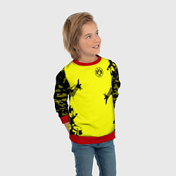 Свитшот детский FC Borussia Dortmund: Yellow Original, цвет: 3D-красный — фото 2