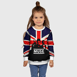 Свитшот детский Muse UK, цвет: 3D-белый — фото 2