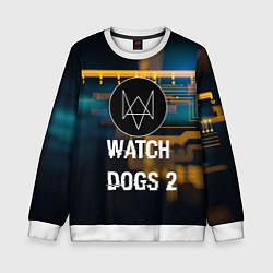 Свитшот детский Watch Dogs 2: Tech Scheme, цвет: 3D-белый
