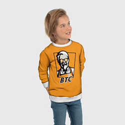 Свитшот детский BTC vs KFC, цвет: 3D-белый — фото 2