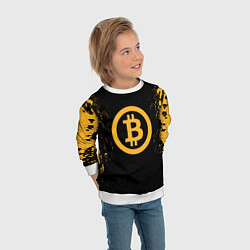 Свитшот детский Bitcoin Master, цвет: 3D-белый — фото 2