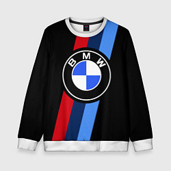 Свитшот детский BMW 2021 M SPORT БМВ М СПОРТ, цвет: 3D-белый
