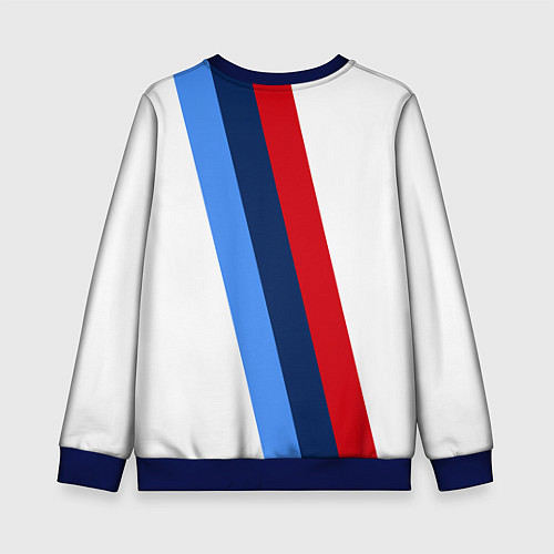 Детский свитшот BMW M: White Sport / 3D-Синий – фото 2