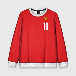 Свитшот детский Сборная СССР по баскетболу, цвет: 3D-белый