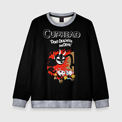 Детский свитшот Cuphead: Hell Devil