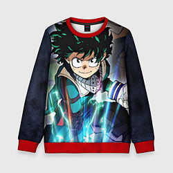 Свитшот детский My Hero Academia синий свет, цвет: 3D-красный