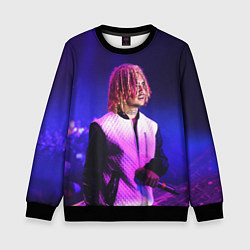 Свитшот детский Lil Pump: Neon Style, цвет: 3D-черный